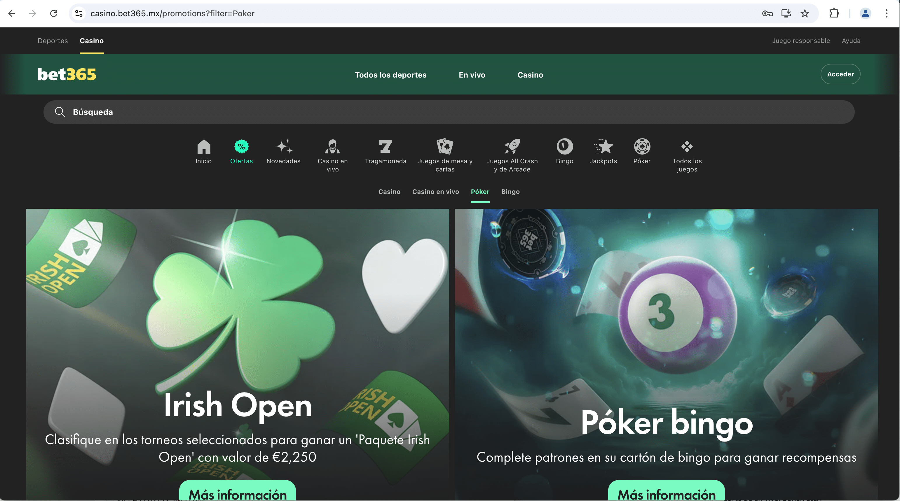 casino bet365 nuevo