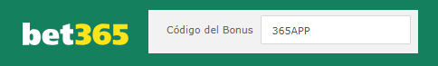 codigo bonus bet365
