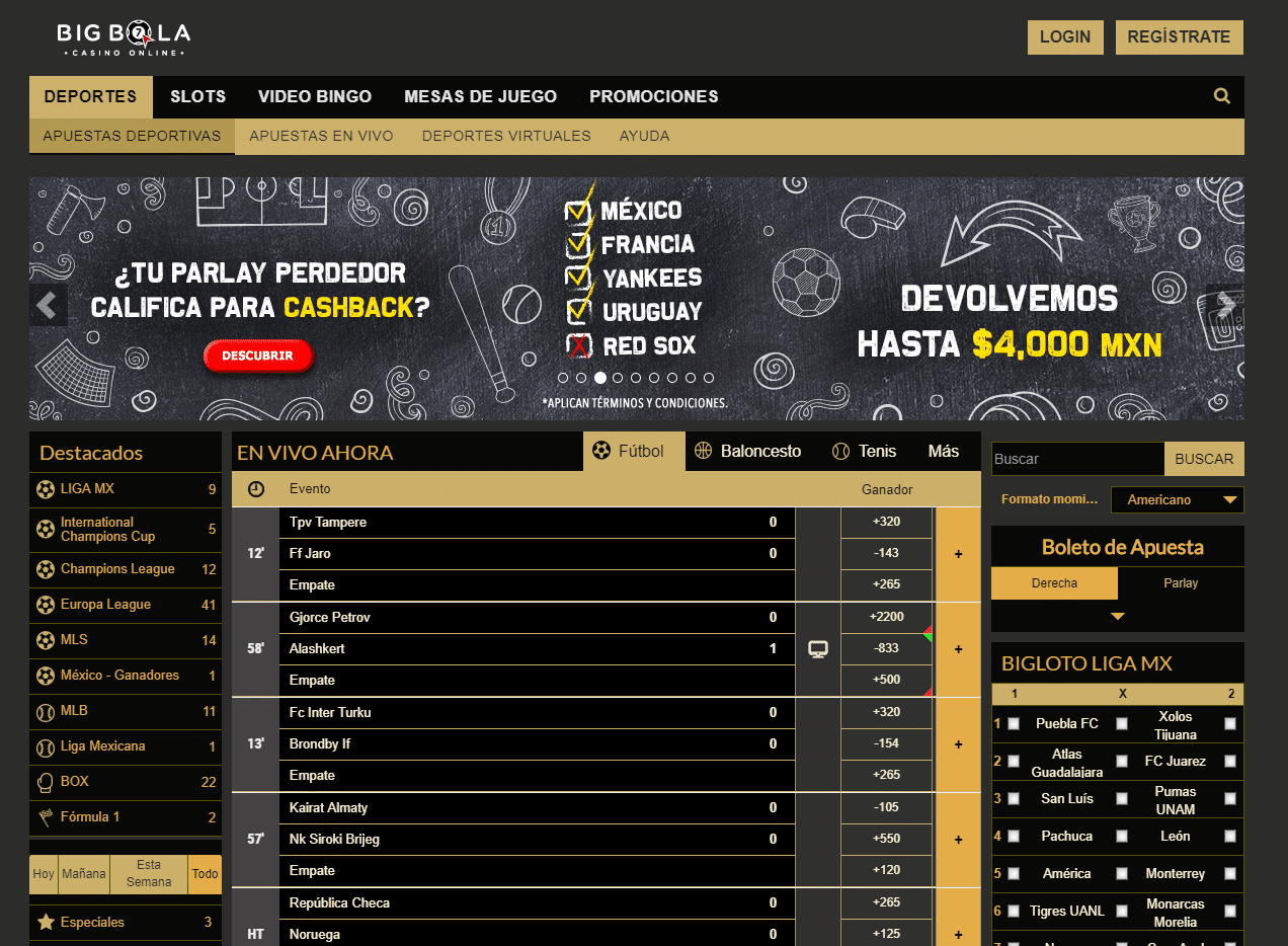 Big Bola Casino México: Prueba tu suerte - Juegos de Casino