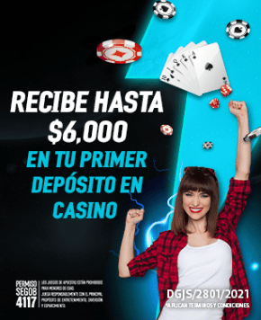 Bono 1er depósito para el casino: gana hasta $6.000 pesos por tu primera recarga