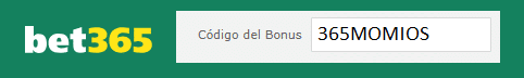 codigo bonus bet365