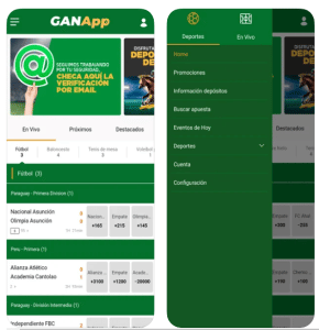 Aplicación móvil: Ganabet gana