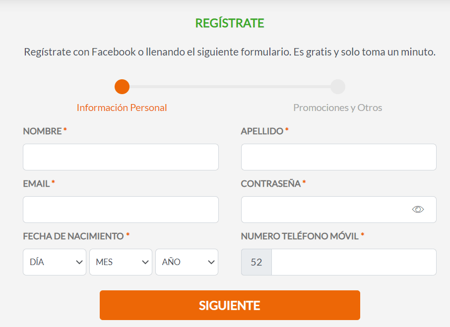 Cómo registrarse en Instabet