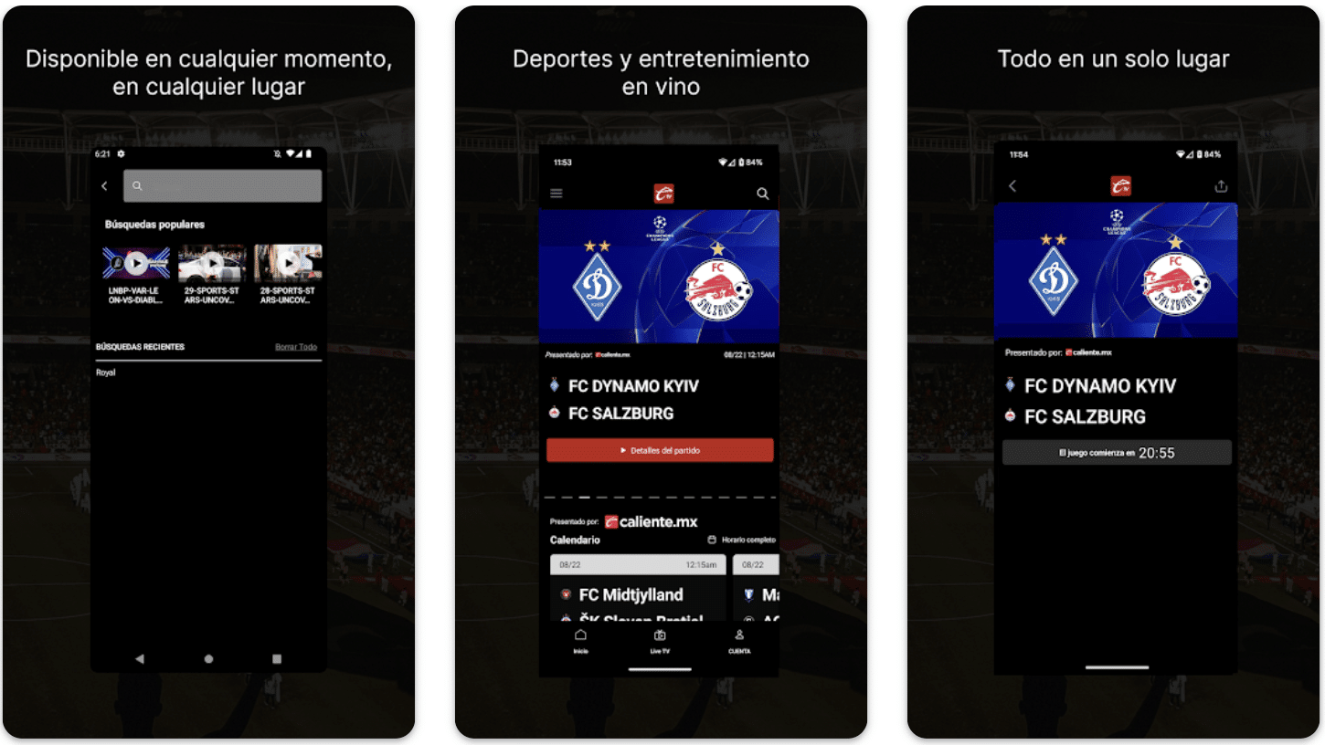 caliente tv app